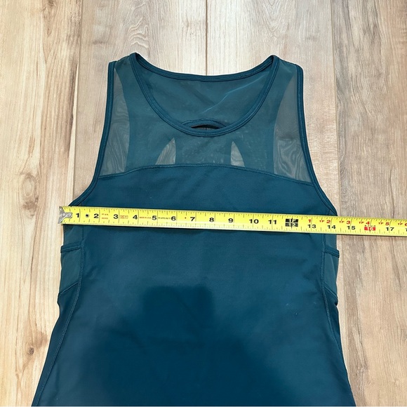 Lululemon Home Stretch Tank Submarine Teal Luxtreme Mesh 2 Small - Picture 5 of 9